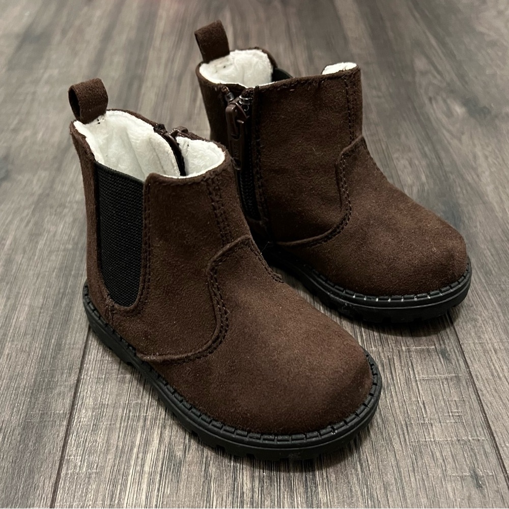 H&M Dark Brown Warm Lined Chelsea Boots